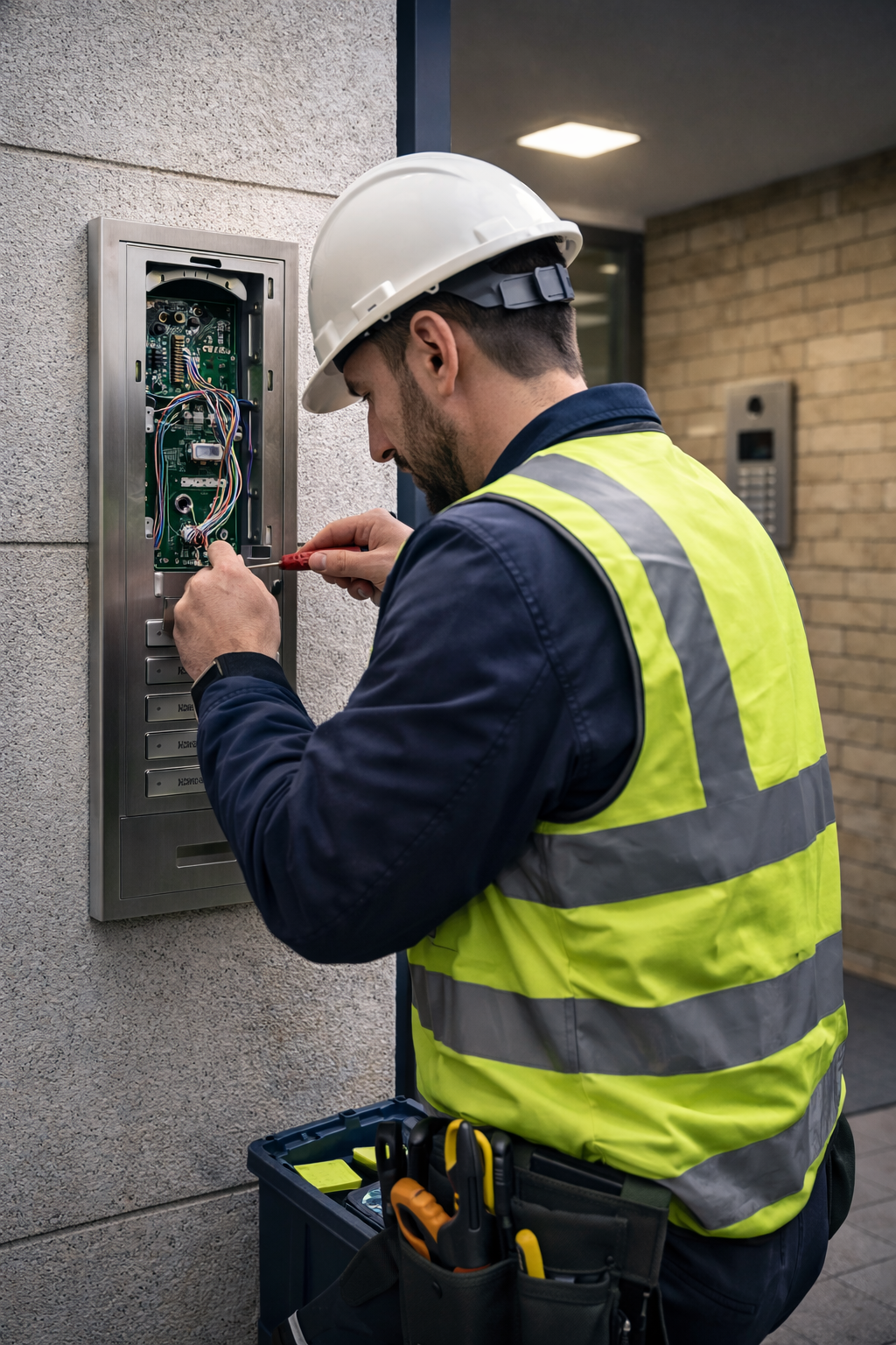 Technician at work